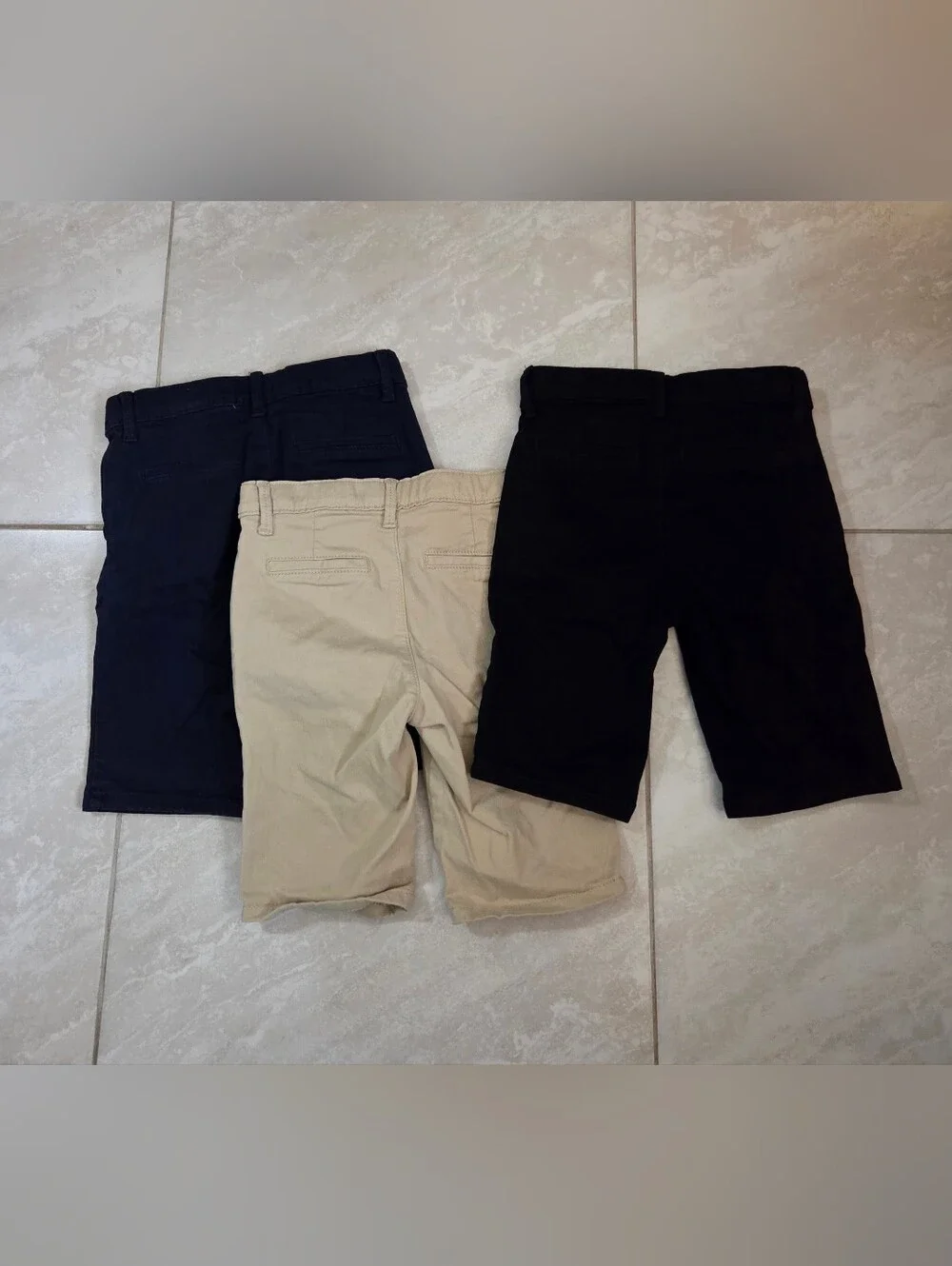 Children's Place girls uniform stretch chino shorts Bundle, Sz 8 NWOT